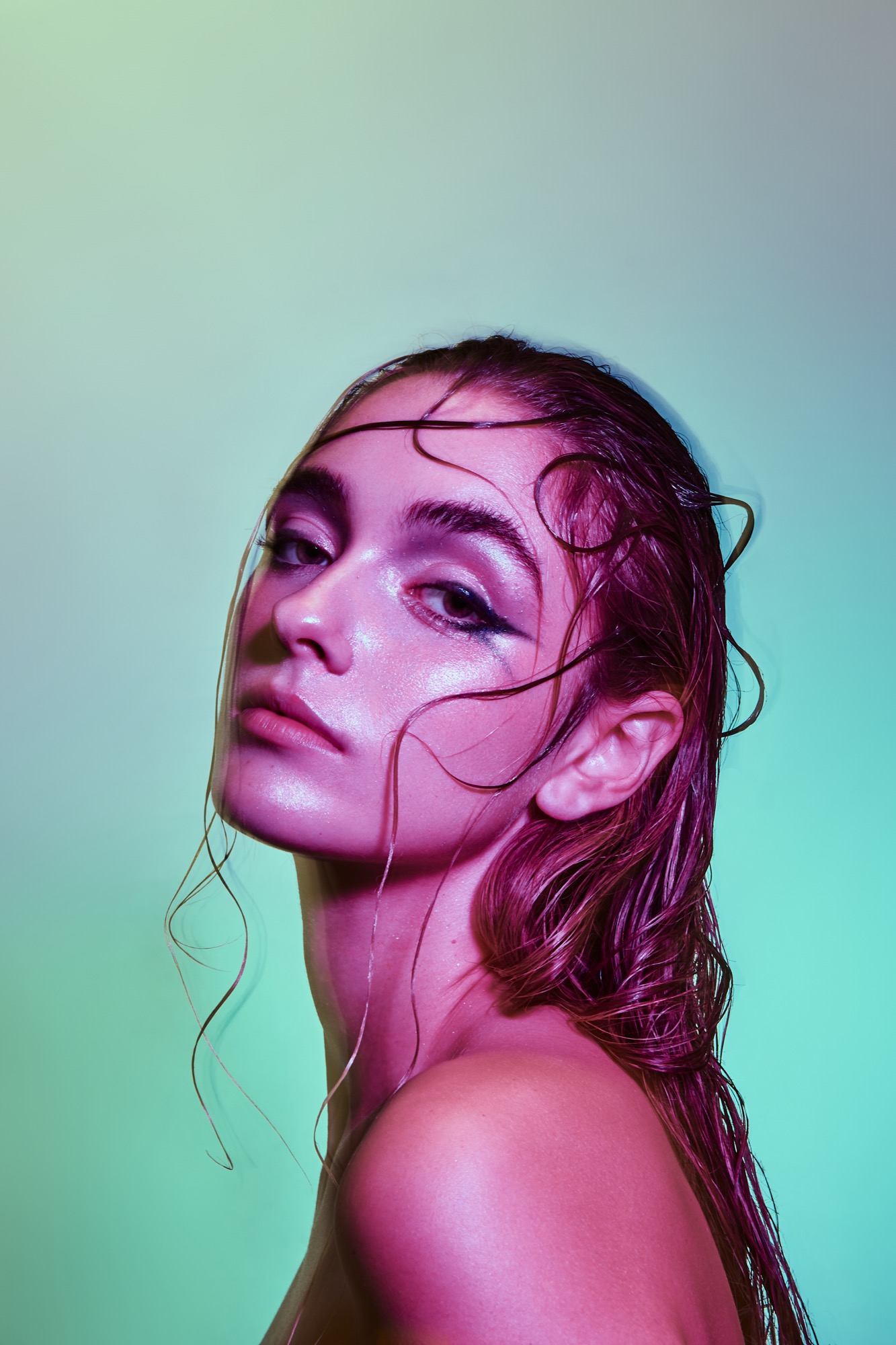 Editorial beauty Estudio Kobe con Delfi Ventola