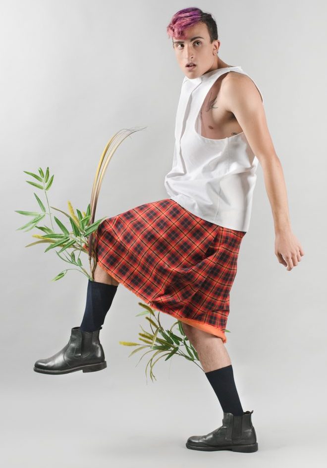 Male-model-skirt